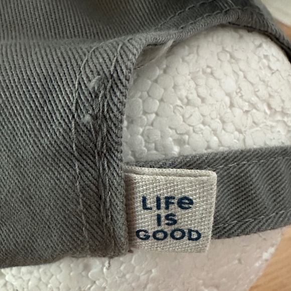 NWT Life is Good Hat Cap Gray Blue Black Dog - Picture 7 of 12